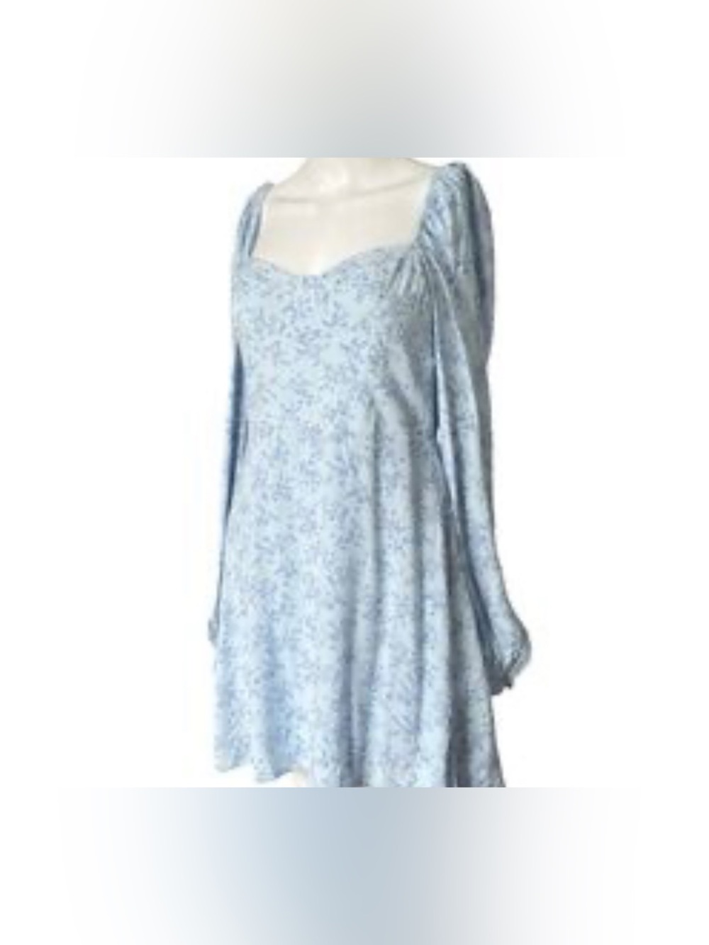 Altar'd State Light Blue Floral Mini Dress